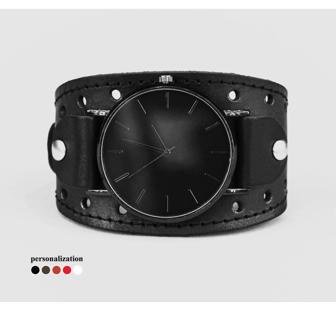 Leather watch band for men or women, code 5346st