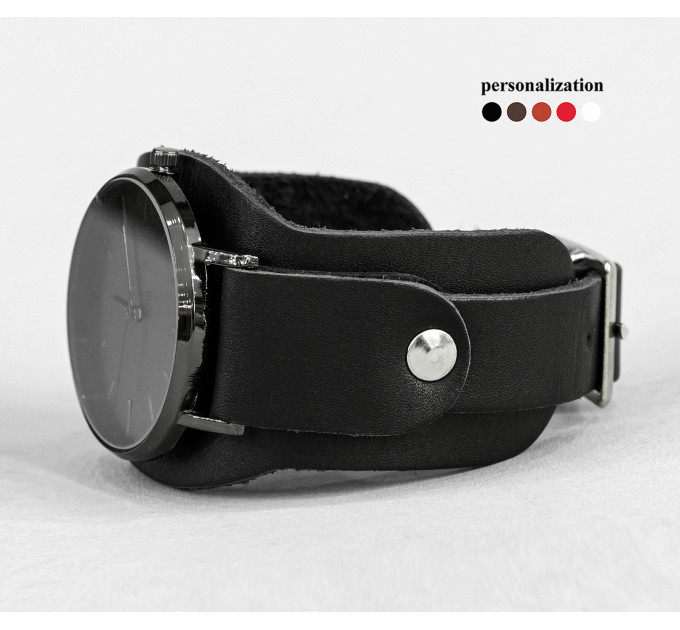 Leather watch band for men or women, code 5352