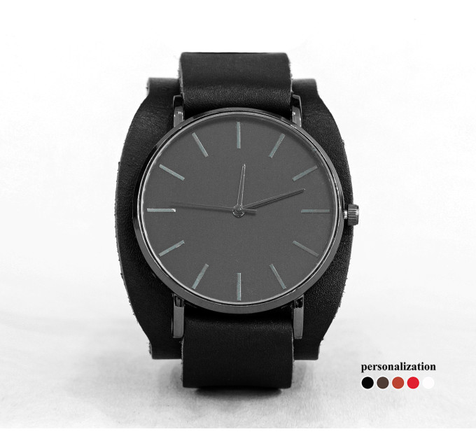 Leather watch band for men or women, code 5352