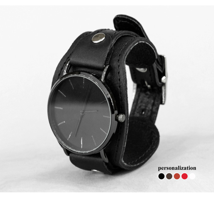 Leather watch band for men or women, code 5352st