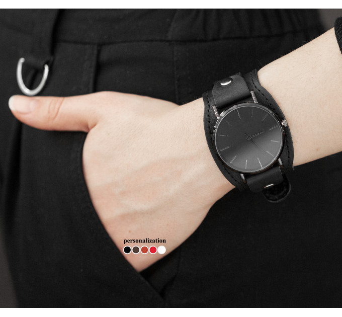 Leather watch band for men or women, code 5352st