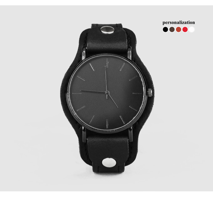 Leather watch band for men or women, code 5355st