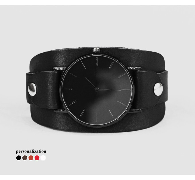 Leather watch band for men or women, code 5357