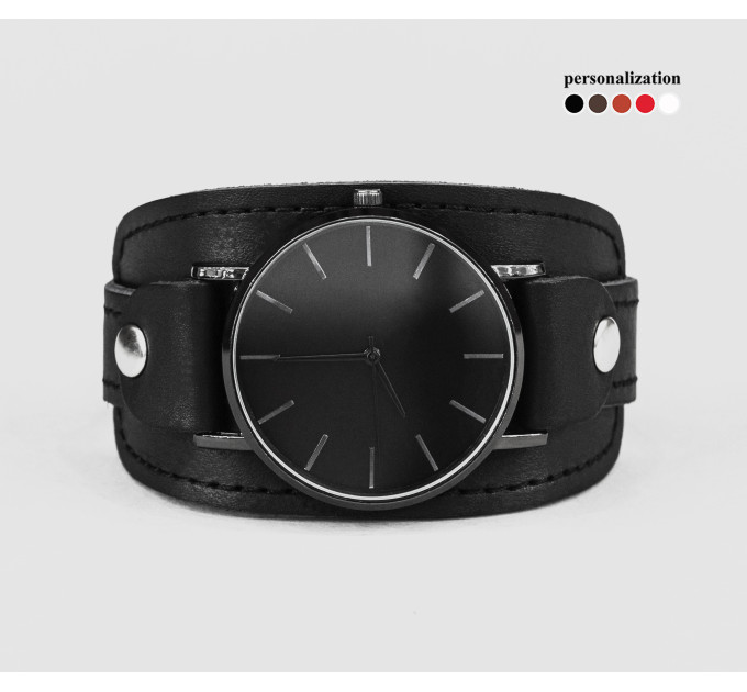 Leather watch band for men or women, code 5357st