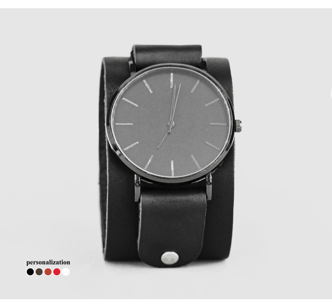 Leather watch band for men or women, code 5362