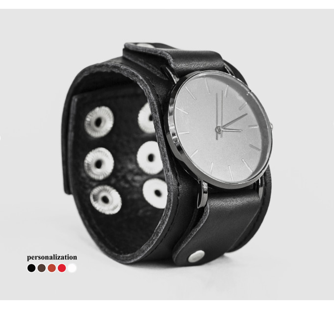 Leather watch band for men or women, code 5362st