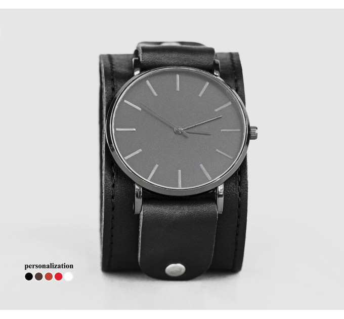 Leather watch band for men or women, code 5362st