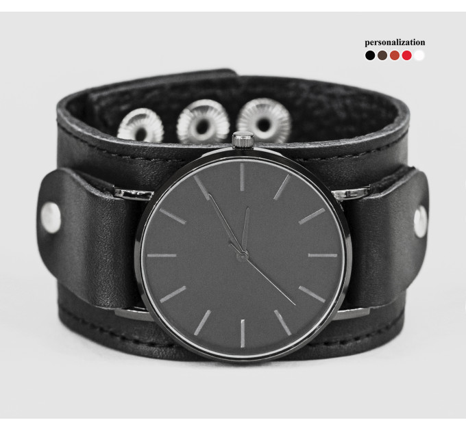 Leather watch band for men or women, code 5362st