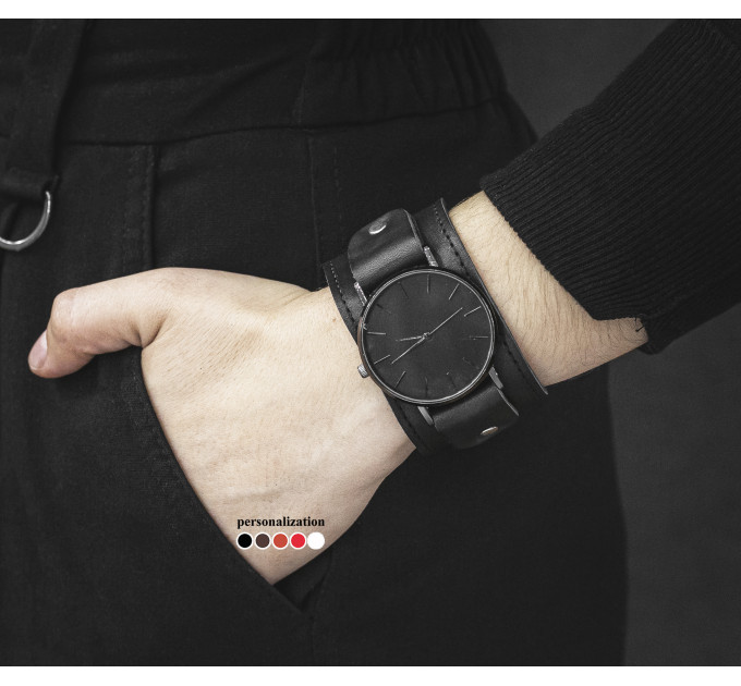 Leather watch band for men or women, code 5362st