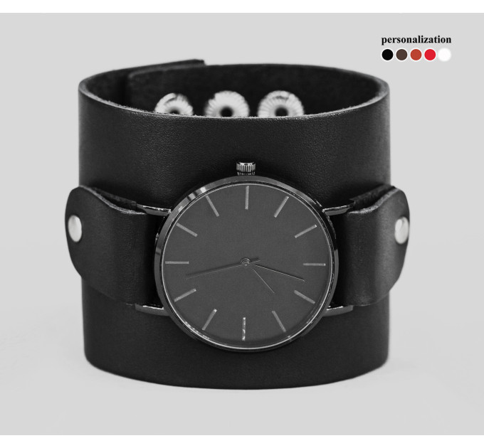 Leather watch band for men or women, code 5363