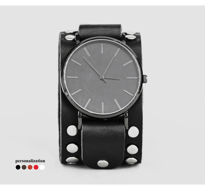 Leather watch band for men or women, code 5364