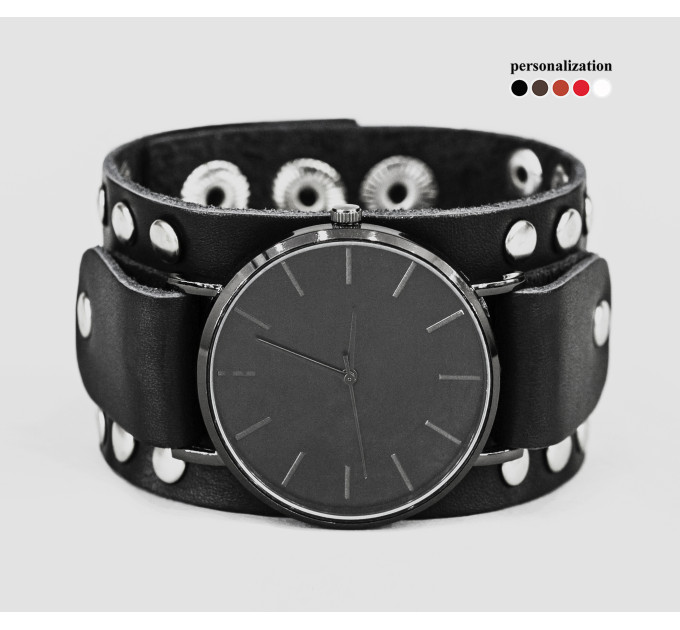 Leather watch band for men or women, code 5364
