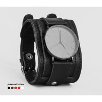 Leather watch band for men or women, code 5400st