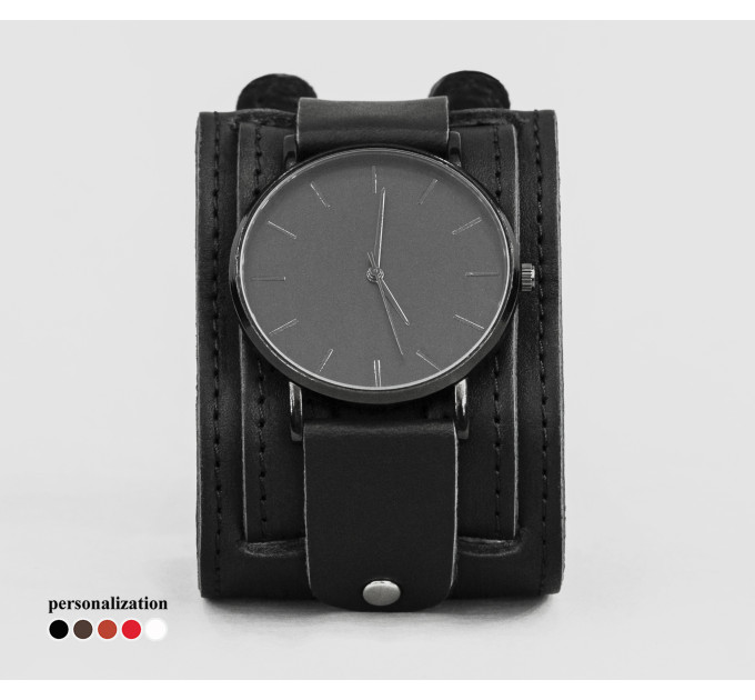 Leather watch band for men or women, code 5400st