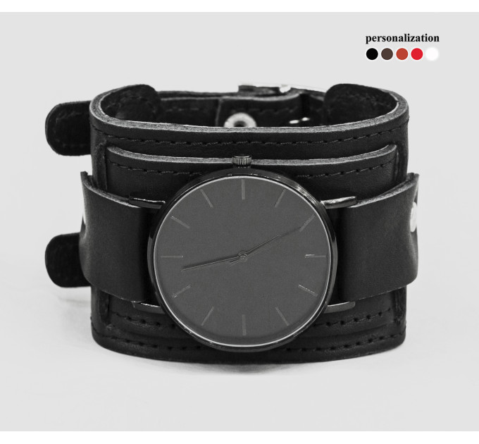 Leather watch band for men or women, code 5400st