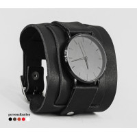 Leather watch band for men or women, code 5410