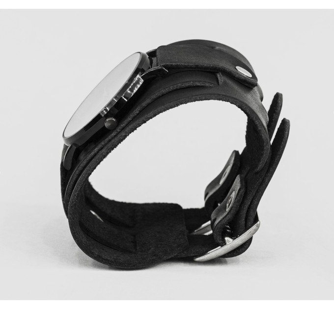 Leather watch band for men or women, code 5410