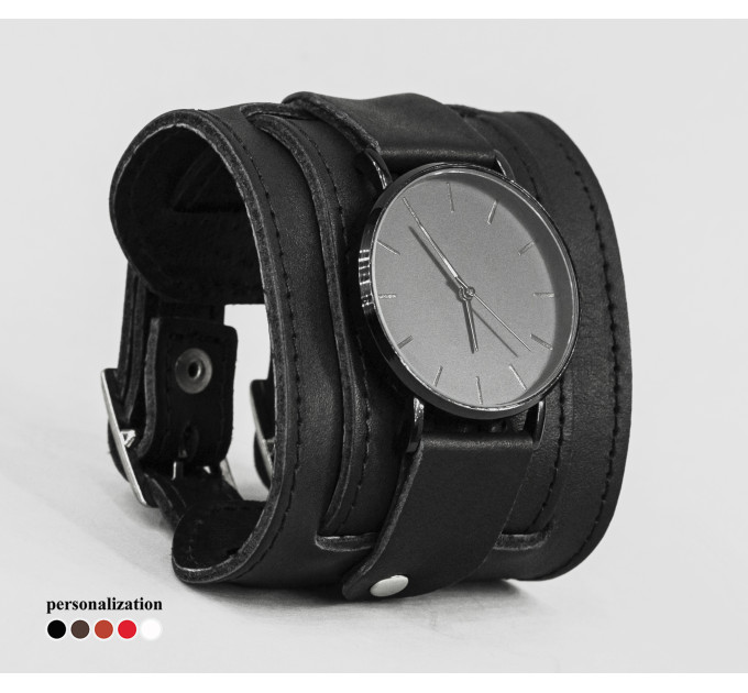 Leather watch band for men or women, code 5410st