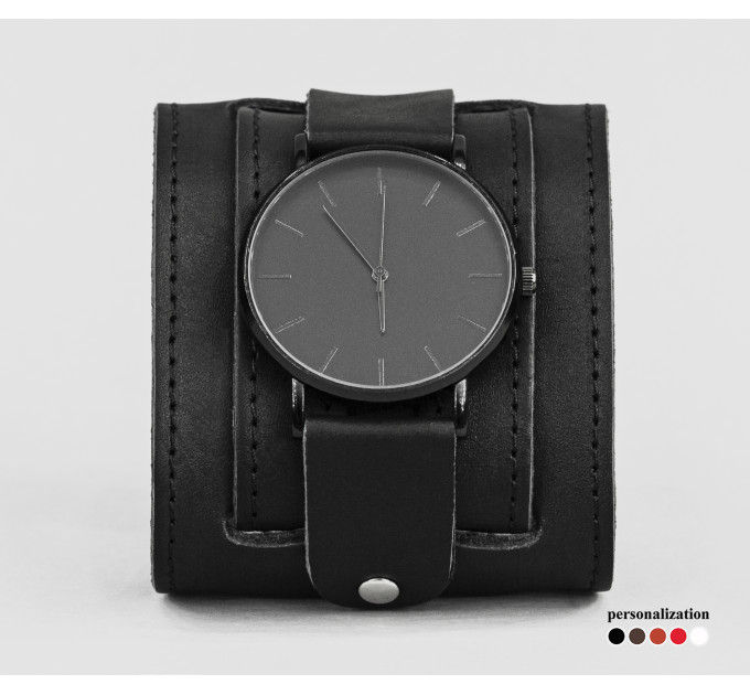 Leather watch band for men or women, code 5410st