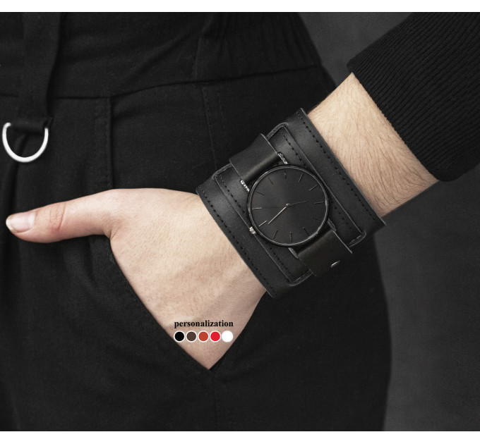 Leather watch band for men or women, code 5410st