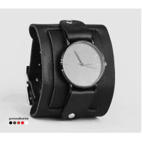 Leather watch band for men or women, code 5411