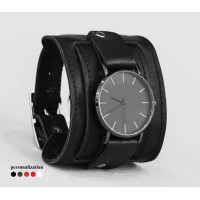 Leather watch band for men or women, code 5411st