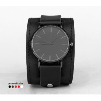 Leather watch band for men or women, code 5500st