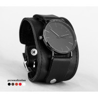 Leather watch band for men or women, code 5500st