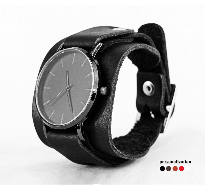 Leather watch band for men or women, code 5530