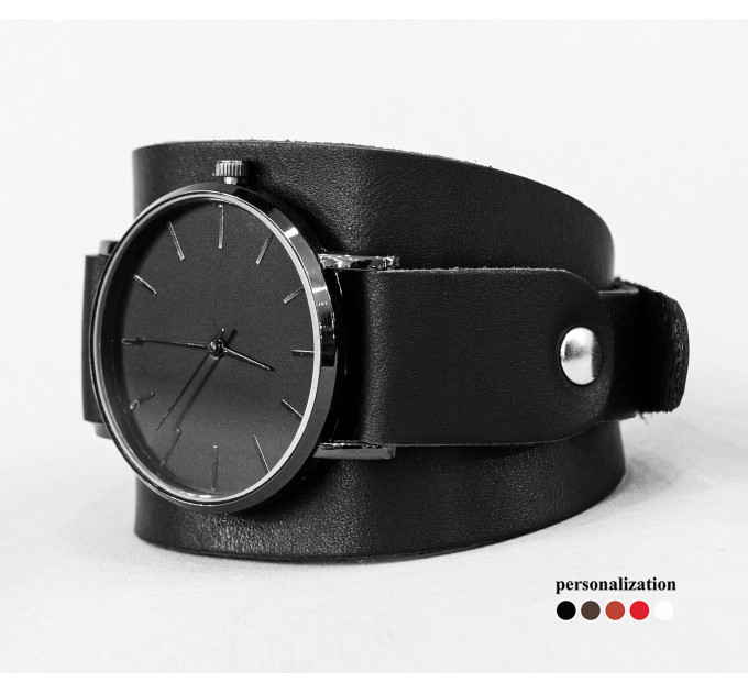 Leather watch band for men or women, code 5530