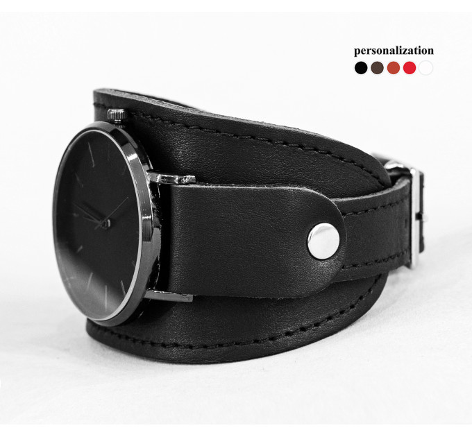 Leather watch band for men or women, code 5530st