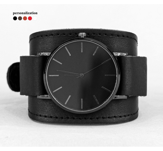 Leather watch band for men or women, code 5530st