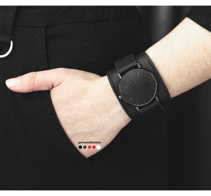 Leather watch band for men or women, code 5530st