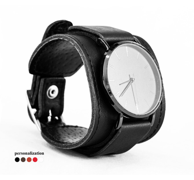 Leather watch band for men or women, code 5540st