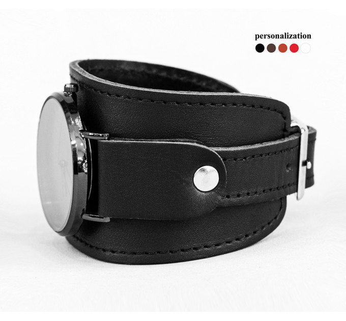 Leather watch band for men or women, code 5540st