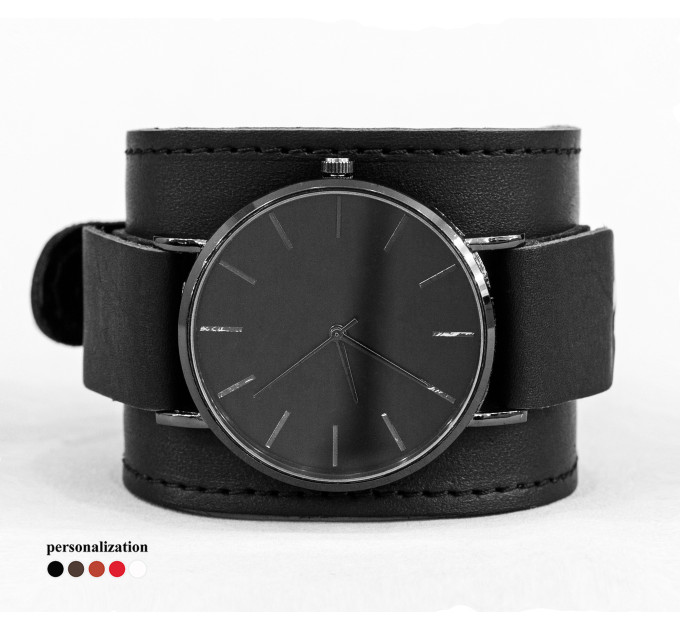 Leather watch band for men or women, code 5540st