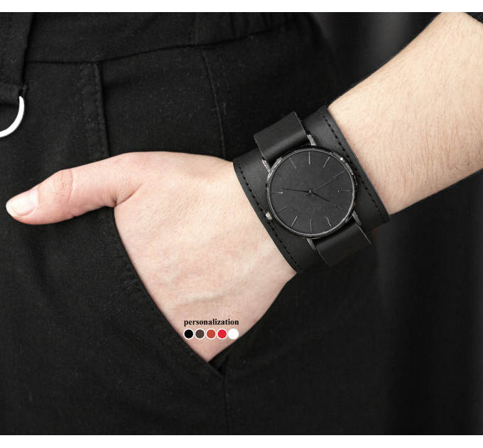 Leather watch band for men or women, code 5540st