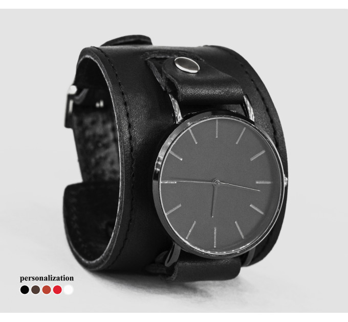 Leather watch band for men or women, code 5550st