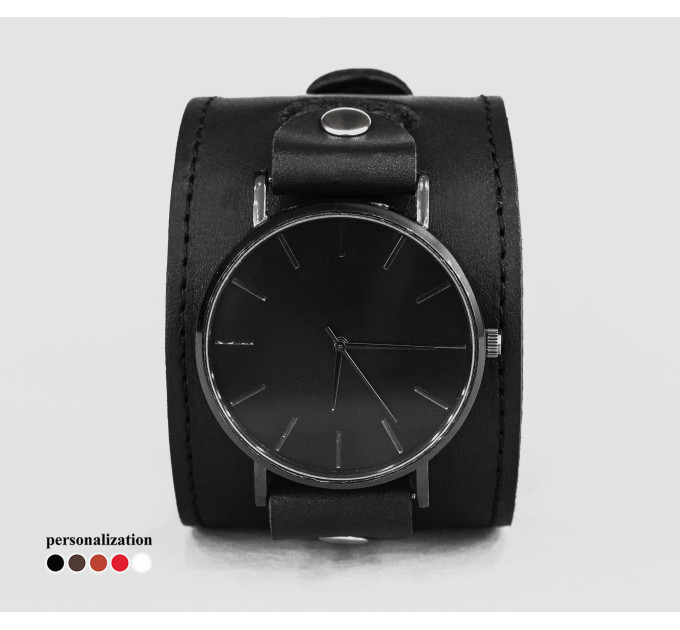 Leather watch band for men or women, code 5550st