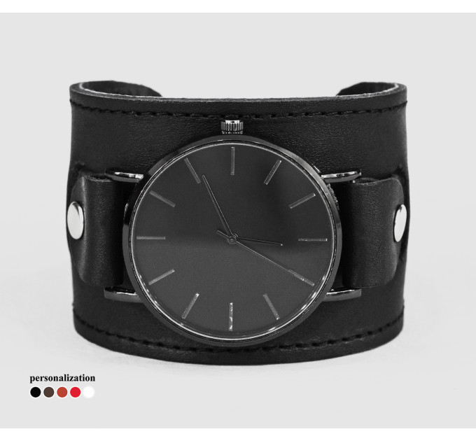 Leather watch band for men or women, code 5550st