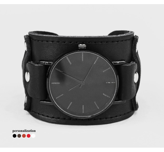 Leather watch band for men or women, code 5552st