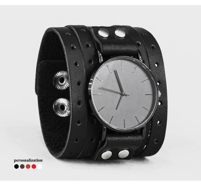 Leather watch band for men or women, code 5601