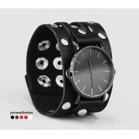 Leather watch band for men or women, code 5606