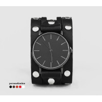 Leather watch band for men or women, code 5606