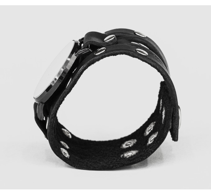 Leather watch band for men or women, code 5606