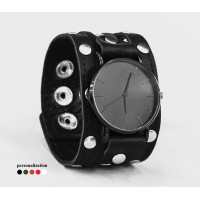 Leather watch band for men or women, code 5606st