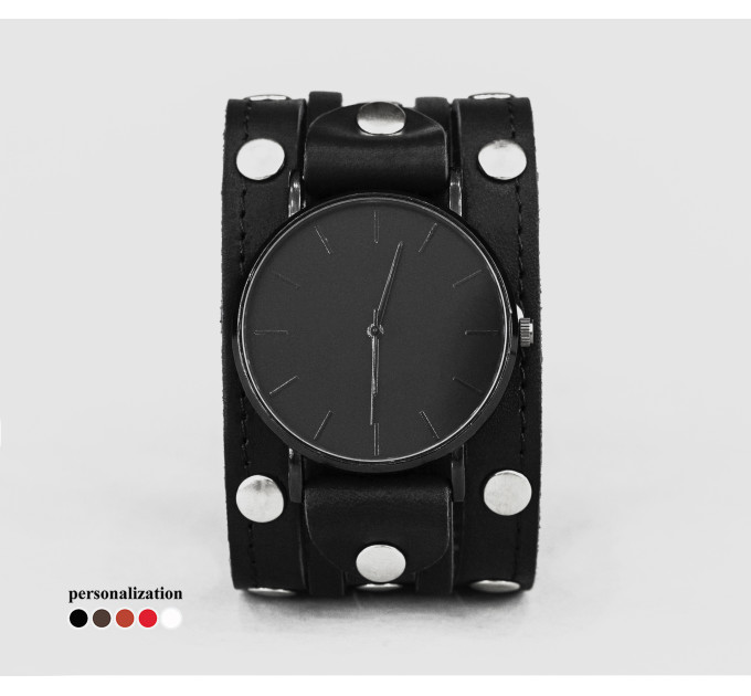 Leather watch band for men or women, code 5606st