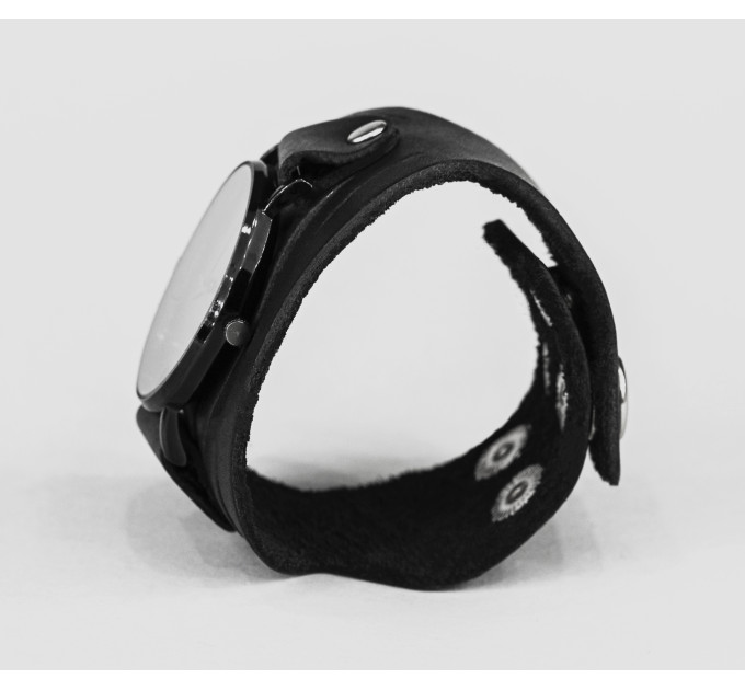 Leather watch band for men or women, code 5608