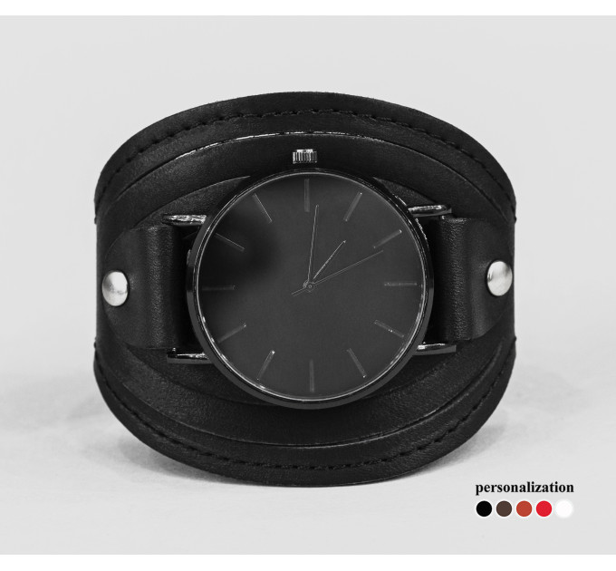 Leather watch band for men or women, code 5608st