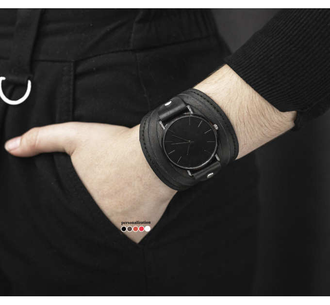 Leather watch band for men or women, code 5608st